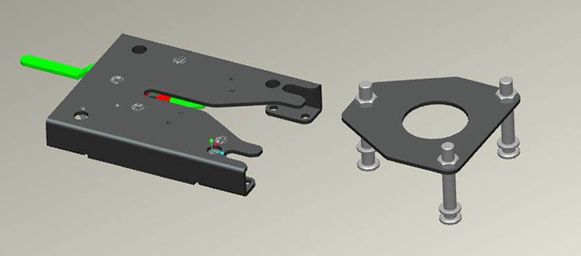 Wheelchair docking plates AKE 04